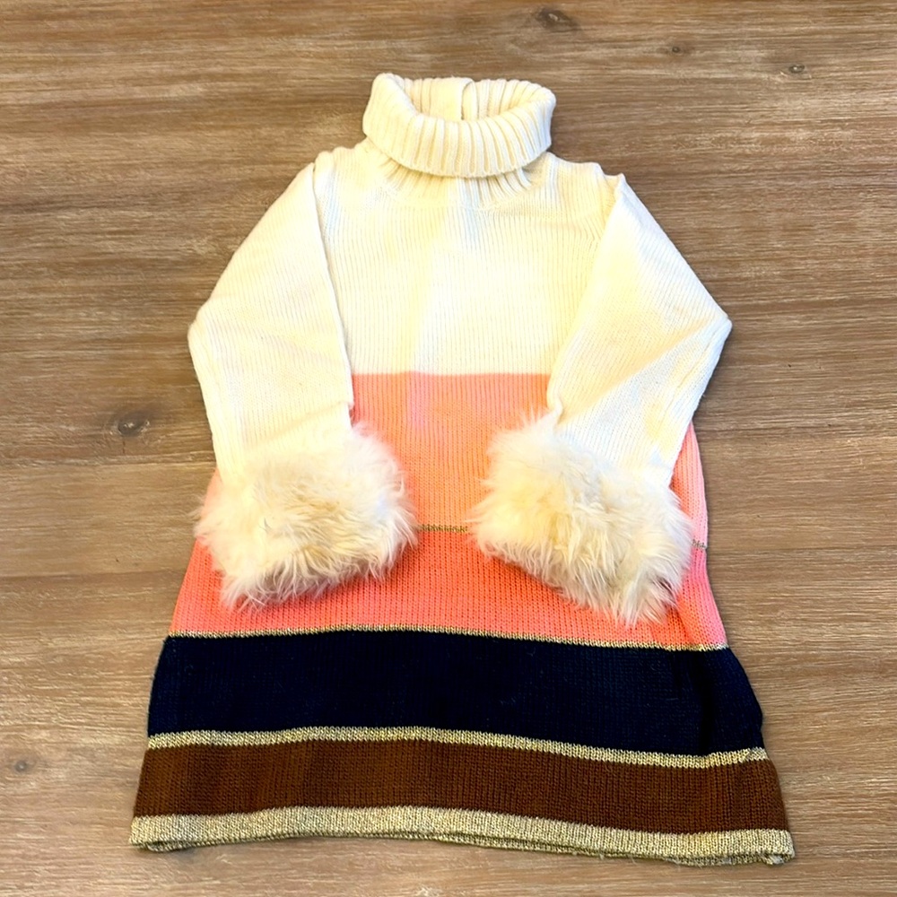 JANIE and JACK Girl’s Faux Fur Sweater Dress